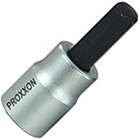 Proxxon 23 580 Vaso y Punta Hexagonales de 3-8&quot-- Tamaño HX 8mm- Longitud Total 50mm